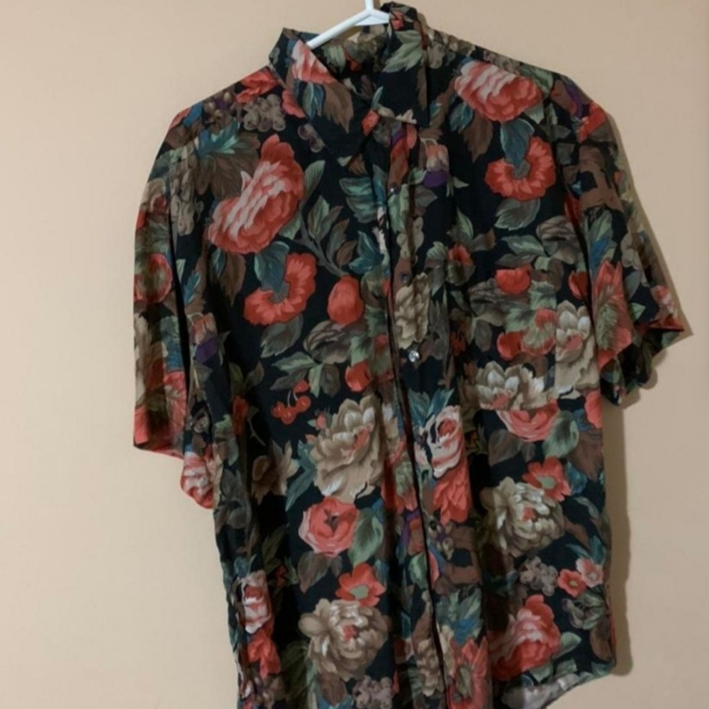Floral Men's Shirt - Multicolor